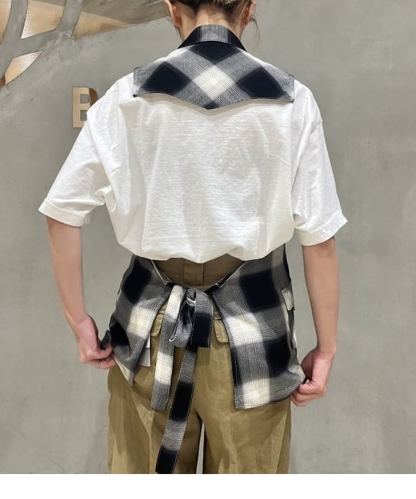 サワイさんの「BEAMS WOMEN｜BEAMS BOY / オンブレチェック ウエスタンシャツ ベスト」を使ったコーディネート