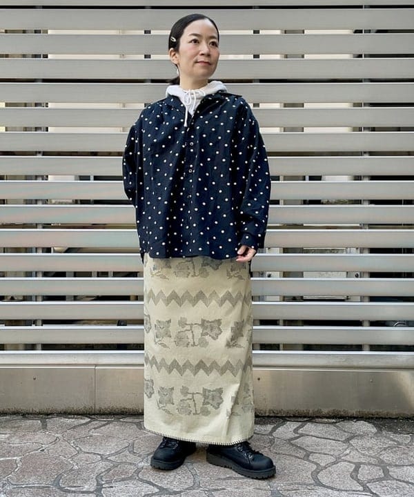 コウリキ　マミさんの「BEAMS WOMEN｜ARROW NOVELTY / コンチョ ベルト 22FW」を使ったコーディネート