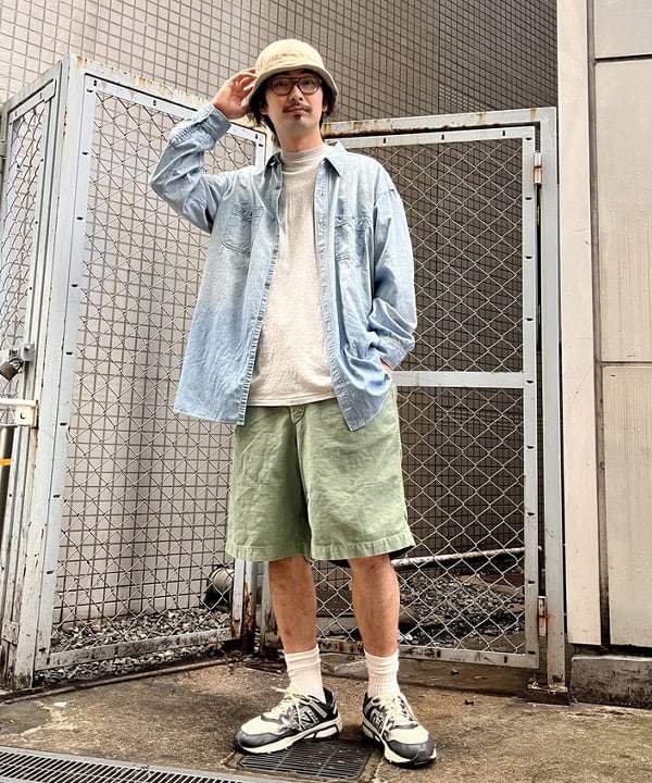 BOW WOW BEAMS USN CHAMBRAY SHIRTS DUSTY 人気ブランドを quantrion.com