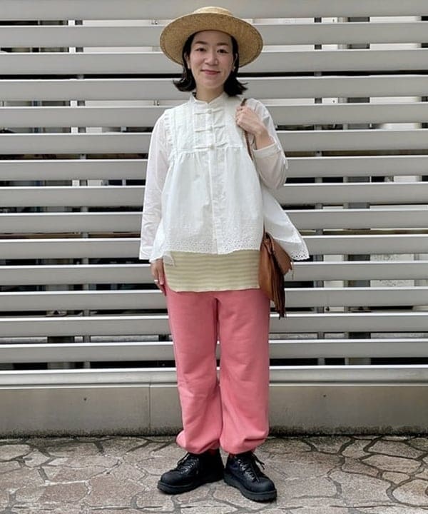 TORI-TO × BEAMS BOY / 別注 チャイナ ギャザー シャツ|BEAMS WOMEN