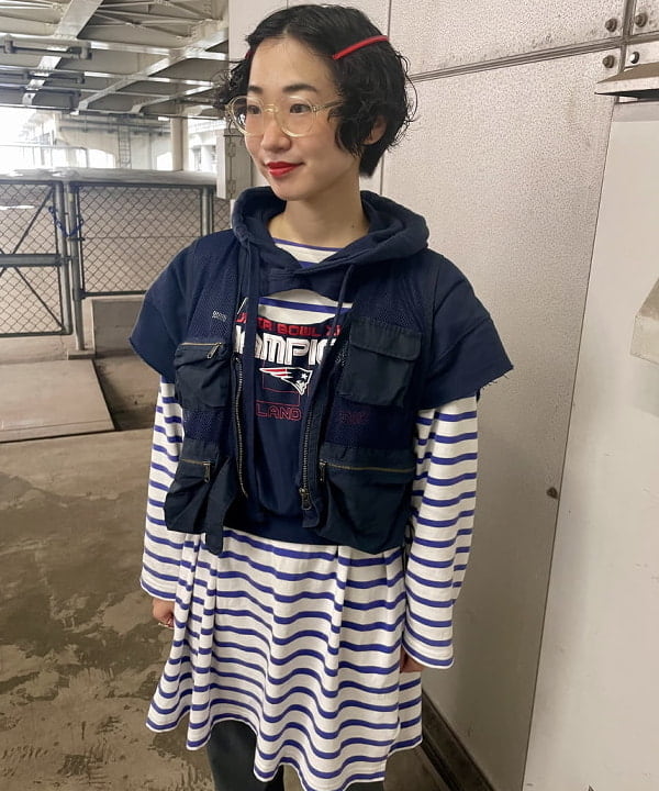 みりさんの「BEAMS WOMEN｜BEAMS BOY / ラメ リブ クルー ソックス NEW」を使ったコーディネート