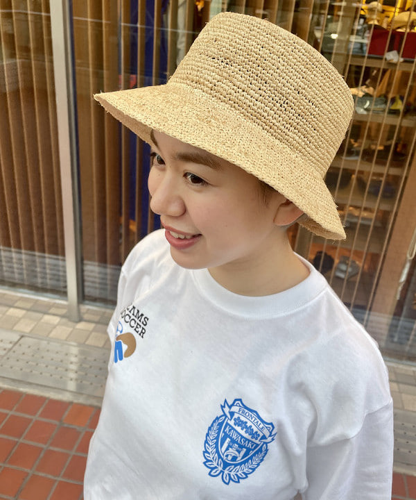 ゆうかさんの「BEAMS WOMEN｜CHRISTIAN VILLA × Demi-Luxe BEAMS / 別注 ストロー バニティーバッグ」を使ったコーディネート