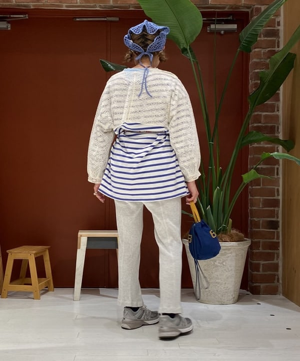 優意さんの「BEAMS WOMEN｜BEAMS BOY / パターン メッシュ ノースリーブ」を使ったコーディネート