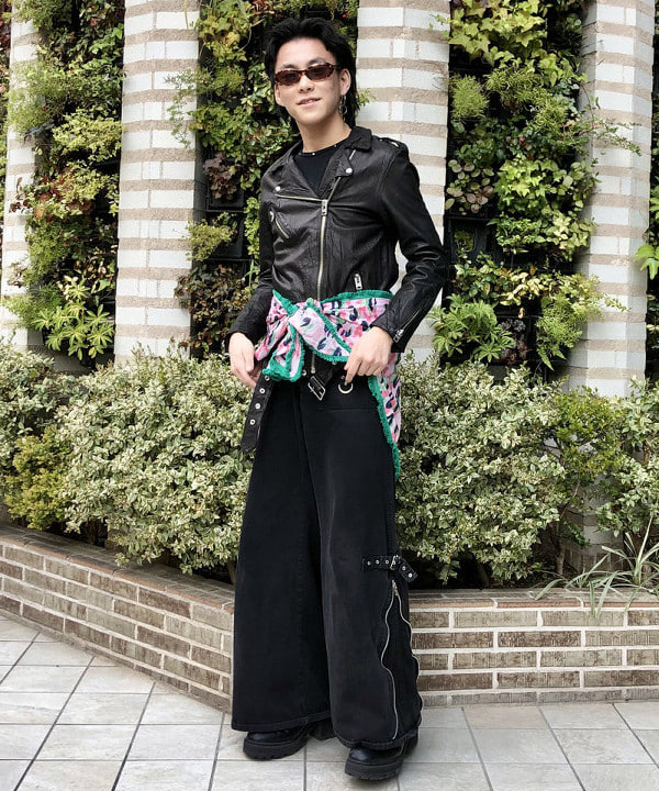 はるひむさんの「BEAMS WOMEN｜sisii / new ダブル ライダース 」を使ったコーディネート