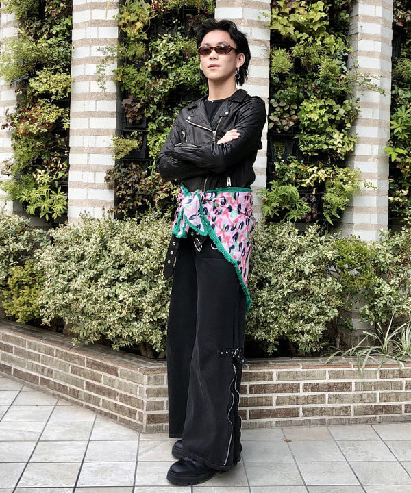 はるひむさんの「BEAMS WOMEN｜sisii / new ダブル ライダース 」を使ったコーディネート