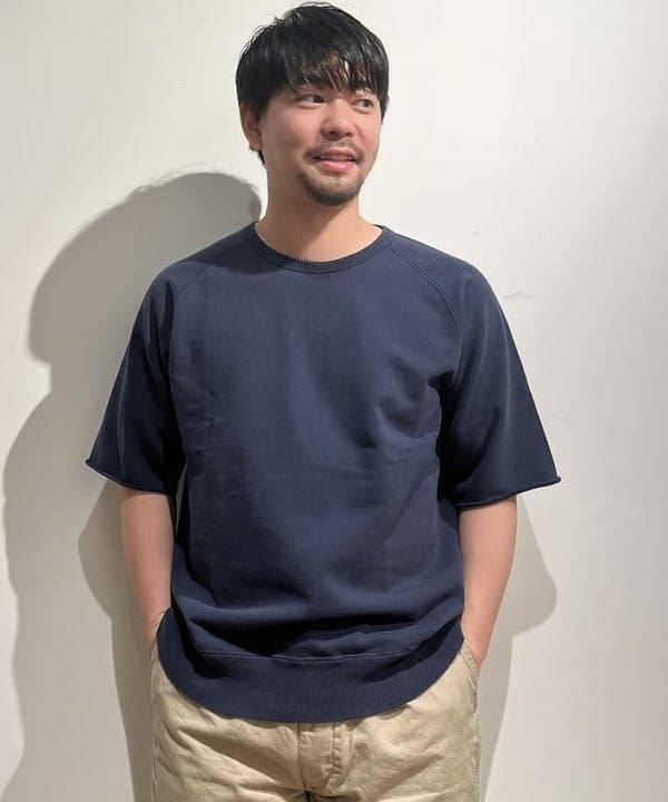 滝沢 一喜さんの「BEAMS WOMEN｜REMI RELIEF × BEAMS PLUS / 別注 Cut Off Short Sleeve Sweat」を使ったコーディネート