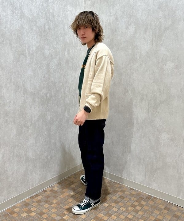 トラ吉さんの「BEAMS WOMEN｜BEAMS / 7ゲージ ダメージ カーディガン」を使ったコーディネート
