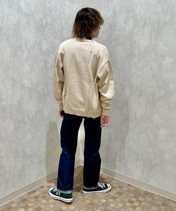 トラ吉さんの「BEAMS WOMEN｜BEAMS / 7ゲージ ダメージ カーディガン」を使ったコーディネート