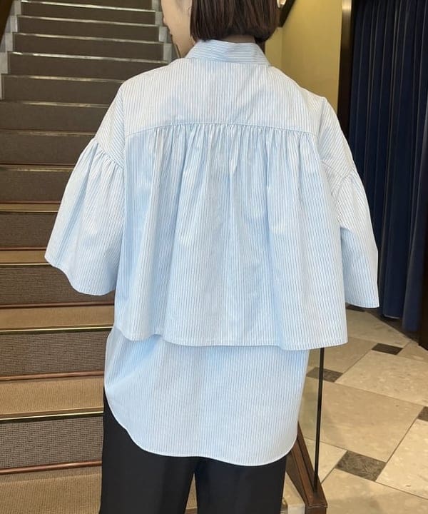 蒲原 捺美さんの「BEAMS WOMEN｜Demi-Luxe BEAMS / レーヨンリネン ドロストパンツ」を使ったコーディネート