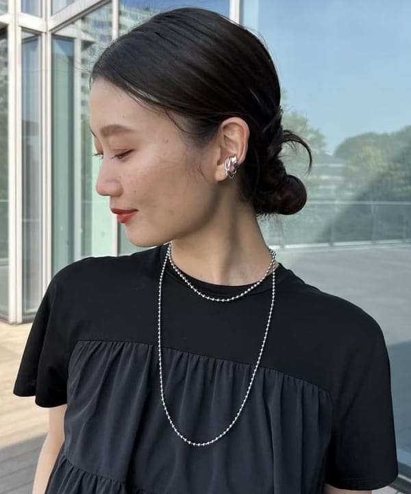 隈元 楓さんの「BEAMS WOMEN｜コンビ ティアード プルオーバー」を使ったコーディネート