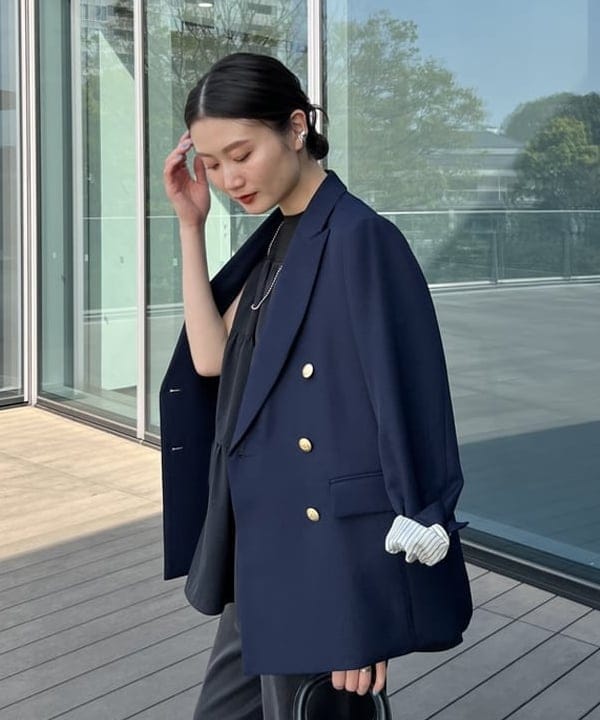 隈元 楓さんの「BEAMS WOMEN｜コンビ ティアード プルオーバー」を使ったコーディネート