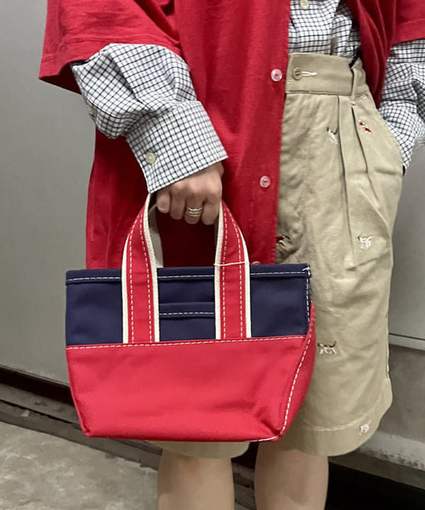 みりさんの「BEAMS WOMEN｜L.L.Bean × BEAMS PLUS ＆ BEAMS BOY / Deep Bottom Deluxe Boat and Tote Mini」を使ったコーディネート