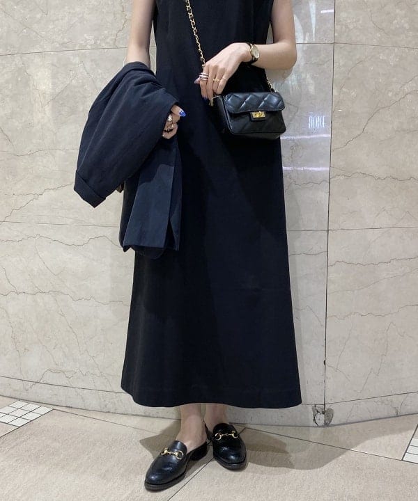 SANOさんの「BEAMS WOMEN｜【別注】SLOANE / コットン天竺 フレンチスリーブ ワンピース」を使ったコーディネート