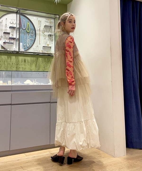 おミツさんの「BEAMS WOMEN｜Ray BEAMS / メッシュ ヒール サンダル」を使ったコーディネート