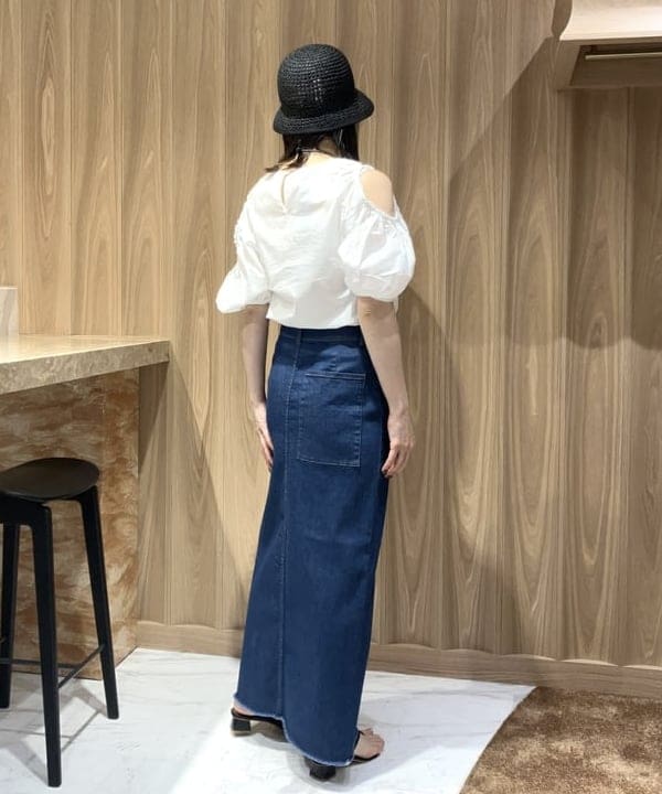 西村 章代さんの「BEAMS WOMEN｜GRILLO / ペーパー クロシェハット」を使ったコーディネート