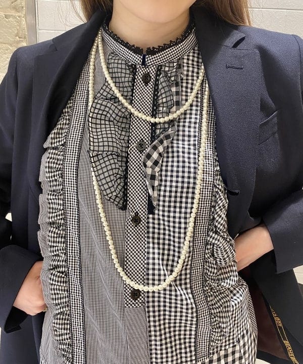 木村 海侑さんの「BEAMS WOMEN｜BEAMS BOY / ポリエステル ウール 3ボタン ブレザー」を使ったコーディネート