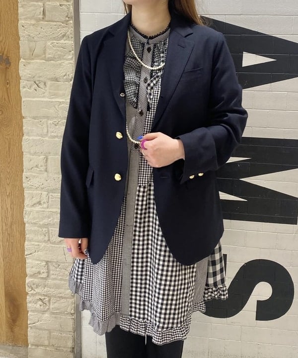 木村 海侑さんの「BEAMS WOMEN｜BEAMS BOY / ポリエステル ウール 3ボタン ブレザー」を使ったコーディネート