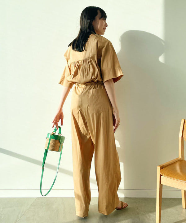 cammyさんの「BEAMS WOMEN｜CHRISTIAN VILLA &times; Demi-Luxe BEAMS / 別注 ストロー バニティーバッグ」を使ったコーディネート