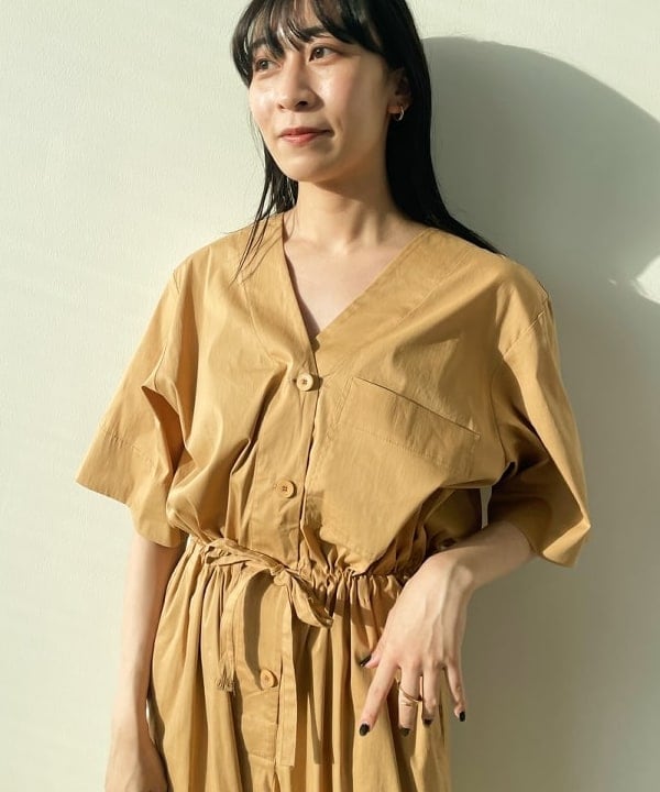 cammyさんの「BEAMS WOMEN｜CHRISTIAN VILLA &times; Demi-Luxe BEAMS / 別注 ストロー バニティーバッグ」を使ったコーディネート