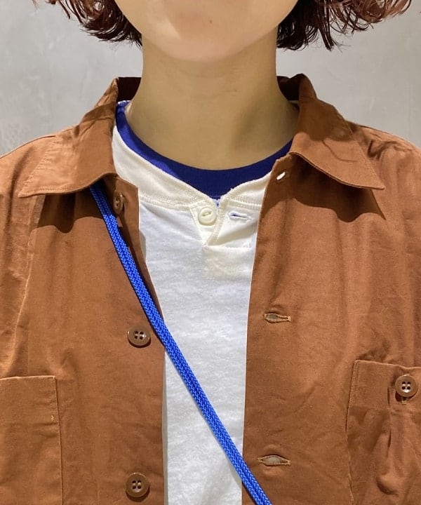 原口 愛さんの「BEAMS WOMEN｜Healthknit × BEAMS BOY / ワッフル ボーダー Tシャツ」を使ったコーディネート