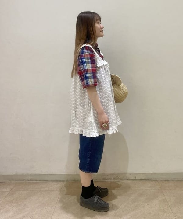 木村 海侑さんの「BEAMS WOMEN｜1/2ソリッド リブ ソックス」を使ったコーディネート