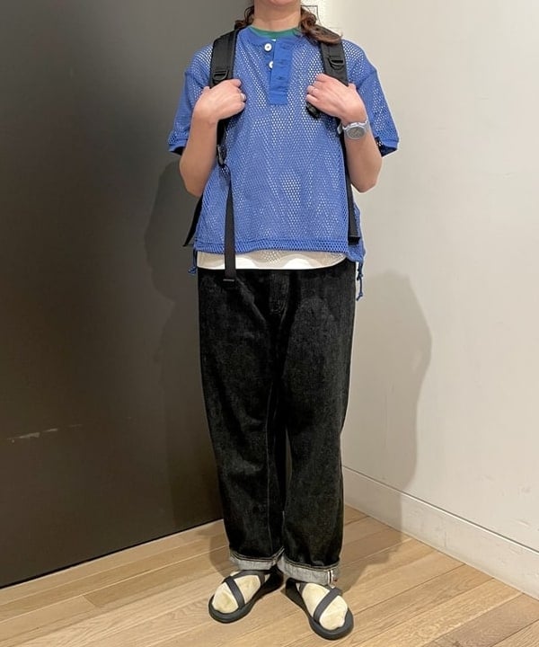みかみさんの「BEAMS WOMEN｜Champion × BEAMS BOY / 別注 リンガーTシャツ」を使ったコーディネート