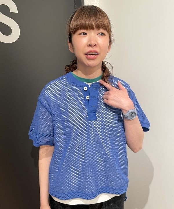 みかみさんの「BEAMS WOMEN｜Champion × BEAMS BOY / 別注 リンガーTシャツ」を使ったコーディネート