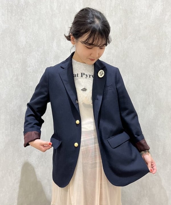 るーたまさんの「BEAMS WOMEN｜BEAMS BOY / ポリエステル ウール 3ボタン ブレザー」を使ったコーディネート