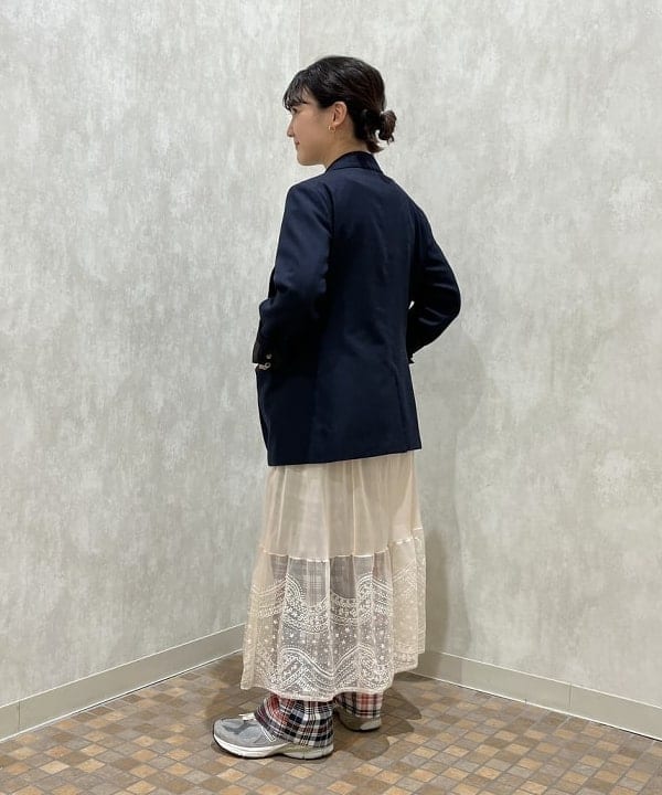 るーたまさんの「BEAMS WOMEN｜BEAMS BOY / ポリエステル ウール 3ボタン ブレザー」を使ったコーディネート