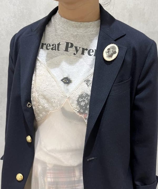 るーたまさんの「BEAMS WOMEN｜BEAMS BOY / ポリエステル ウール 3ボタン ブレザー」を使ったコーディネート
