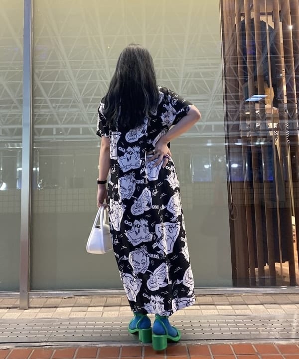 谷坊 ひかるさんの「BEAMS WOMEN｜ベルテッド バッグ」を使ったコーディネート