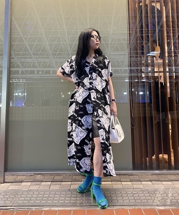 谷坊 ひかるさんの「BEAMS WOMEN｜ベルテッド バッグ」を使ったコーディネート