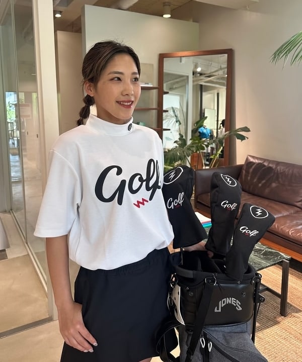 BEAMS GOLF 防風 星柄 ニット セットアップ BEAMS HEART（ビームス ハート）星柄 クルーネックニット