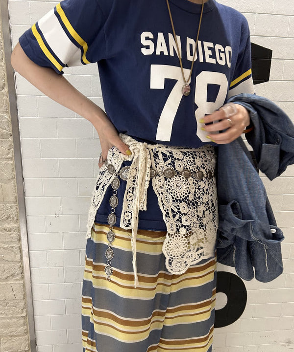 小原 もこさんの「BEAMS WOMEN｜maturely / Sheer Border Easy Pants」を使ったコーディネート