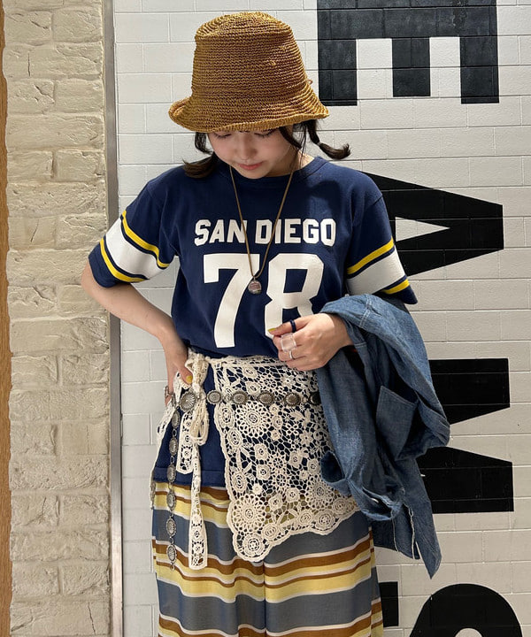 小原 もこさんの「BEAMS WOMEN｜maturely / Sheer Border Easy Pants」を使ったコーディネート