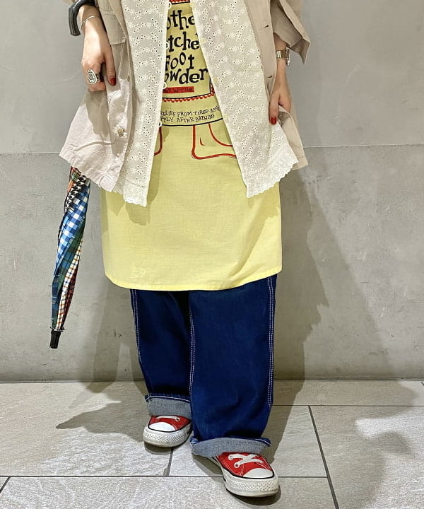 吉野 多恵さんの「BEAMS WOMEN｜BEAMS BOY / チェック クレイジー アンブレラ」を使ったコーディネート