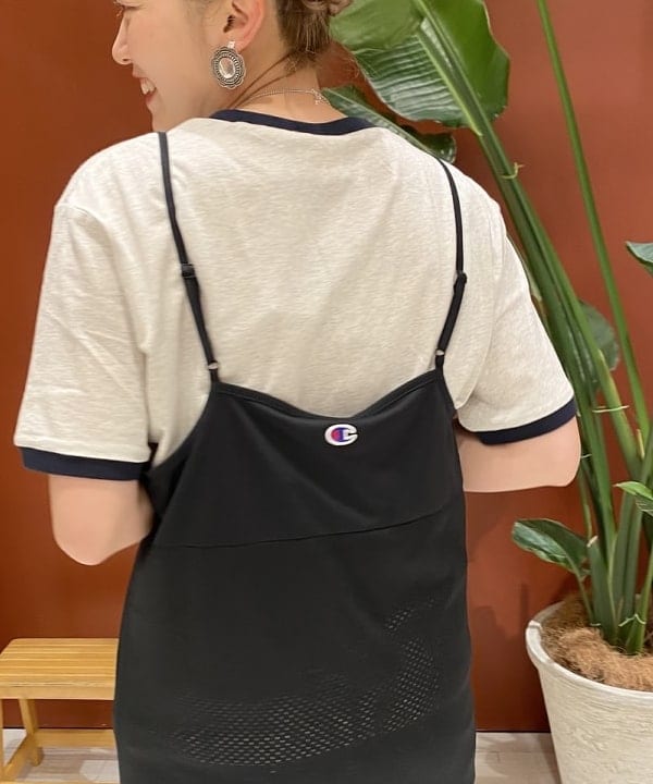 優意さんの「BEAMS WOMEN｜Champion × BEAMS BOY / 別注 リンガーTシャツ」を使ったコーディネート