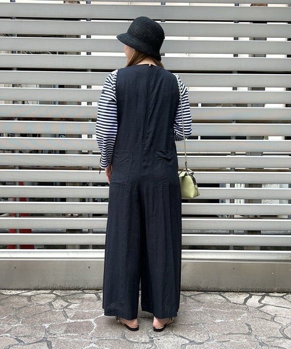 千田 静香さんの「BEAMS WOMEN｜GRILLO / ペーパー クロシェハット」を使ったコーディネート