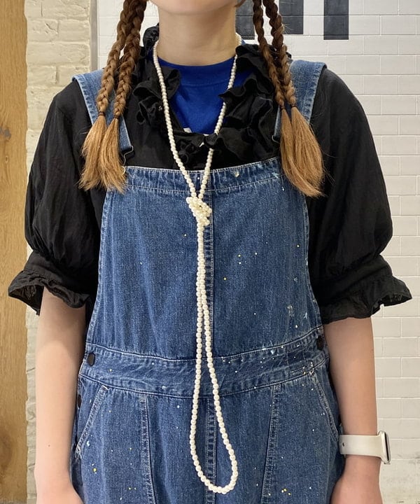 木村 海侑さんの「BEAMS WOMEN｜BEAMS BOY / 樹脂 パール ロング ネックレス」を使ったコーディネート