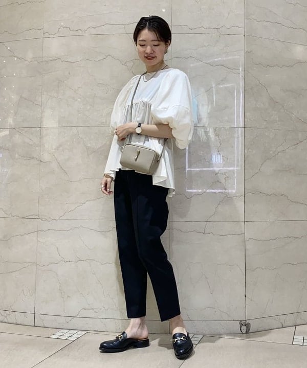 SANOさんの「BEAMS WOMEN｜TOFF&LOADSTONE × Demi-Luxe BEAMS / 別注 レヴューミニ ライトシュリンク ショルダーバッグ」を使ったコーディネート