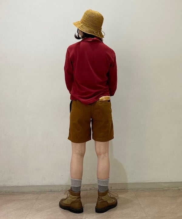 小原 もこさんの「BEAMS WOMEN｜【別注】Healthknit / ワッフル ボーダー Tシャツ」を使ったコーディネート