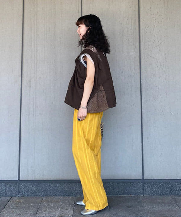 マツド ユメカさんの「BEAMS WOMEN｜Ray BEAMS / チュール シャーリング Tシャツ」を使ったコーディネート