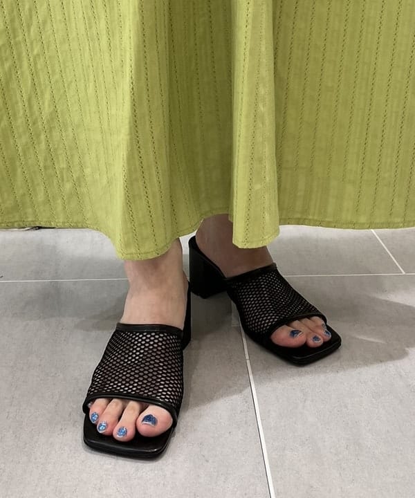 ちりこさんの「BEAMS WOMEN｜Ray BEAMS / メッシュ ヒール サンダル」を使ったコーディネート