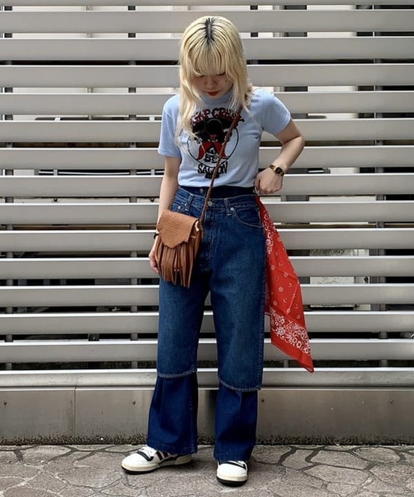 ナツハさんの「BEAMS WOMEN｜BEAMS BOY / オンブレチェック ウエスタンシャツ ベスト」を使ったコーディネート