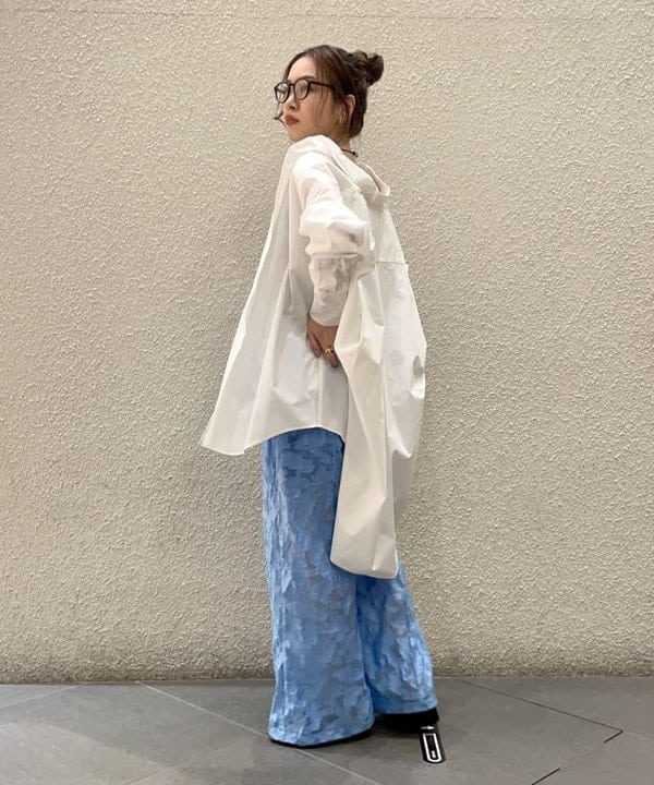 カタヤマ アヤさんの「BEAMS WOMEN｜noeyedia / メガネ ”NE-430”」を使ったコーディネート