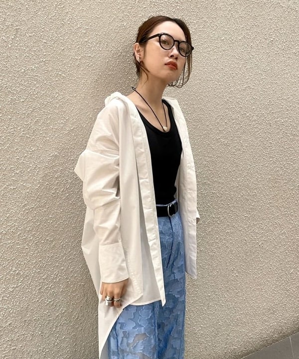 カタヤマ アヤさんの「BEAMS WOMEN｜noeyedia / メガネ ”NE-430”」を使ったコーディネート