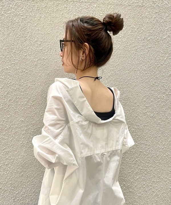 カタヤマ アヤさんの「BEAMS WOMEN｜noeyedia / メガネ ”NE-430”」を使ったコーディネート