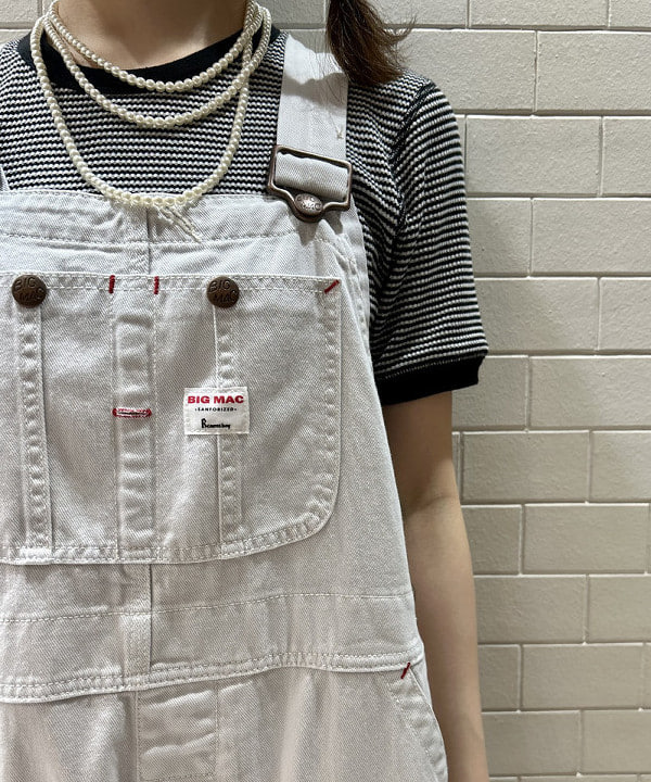 小原 もこさんの「BEAMS WOMEN｜【別注】Healthknit / ワッフル ボーダー Tシャツ」を使ったコーディネート