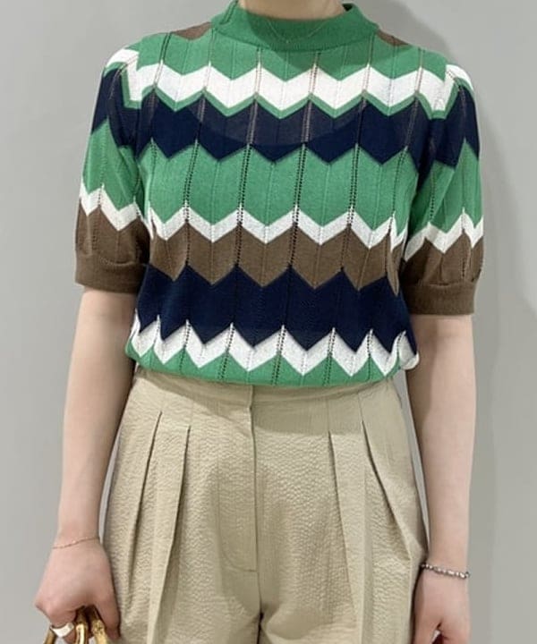 大川 美咲さんの「BEAMS WOMEN｜ucalypt × Demi-Luxe BEAMS / 別注 ミックスボールチェーン ブレスレット」を使ったコーディネート
