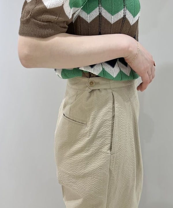 大川 美咲さんの「BEAMS WOMEN｜ucalypt × Demi-Luxe BEAMS / 別注 ミックスボールチェーン ブレスレット」を使ったコーディネート